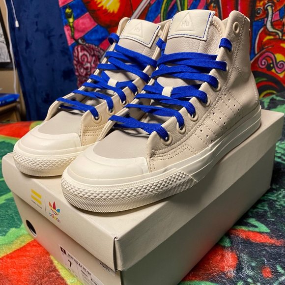 New Adidas Pharrell Williams Nizza Hi RF high tops Size 7 - Picture 3 of 11